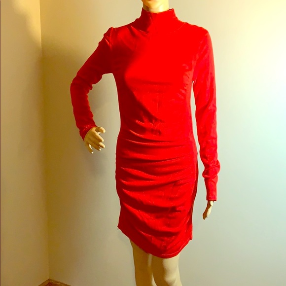 express red sweater dress